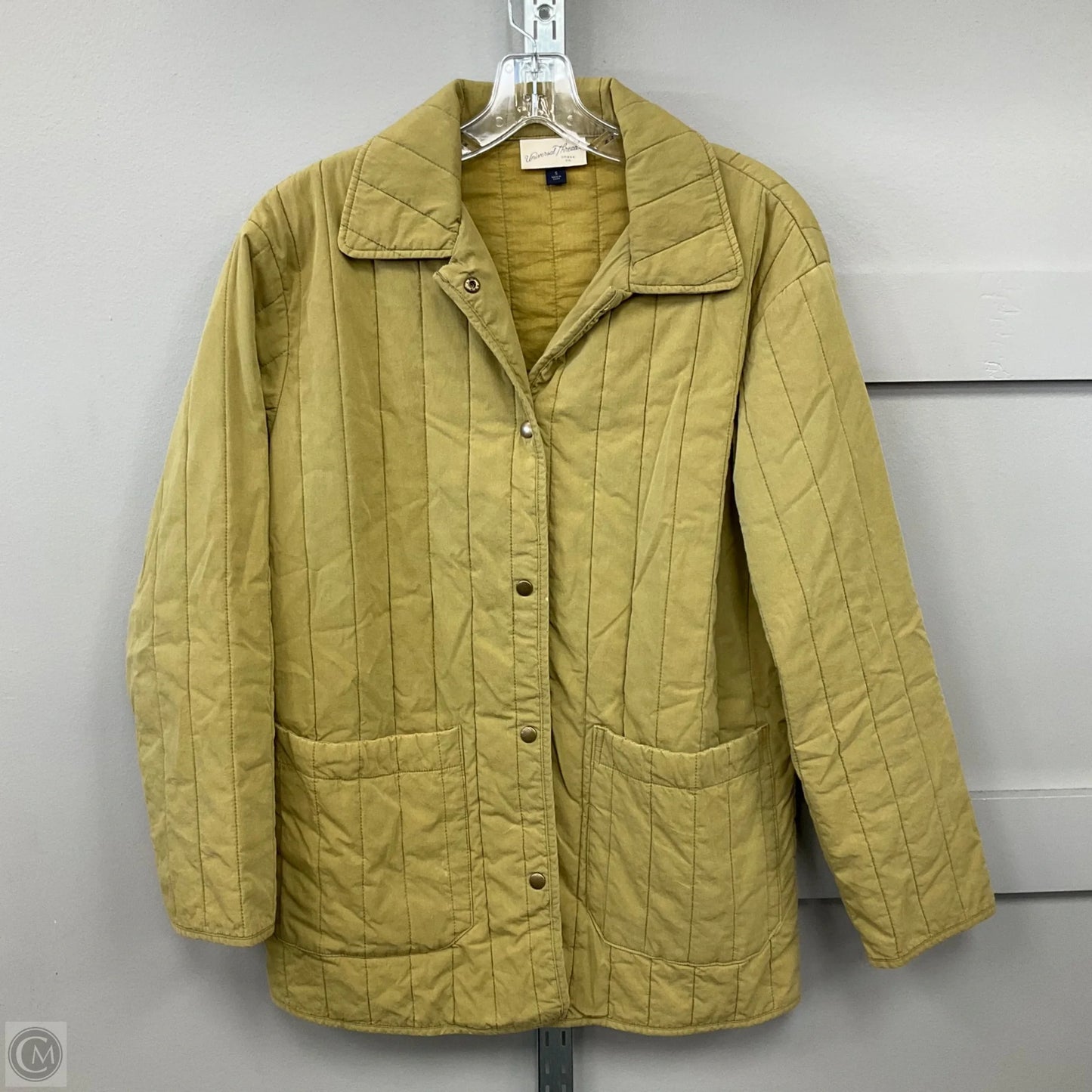 Jacket Quilted By Universal Thread In Yellow, Size: S