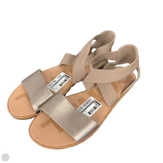 Sandals Flats By Sorel In Grey, Size: 10