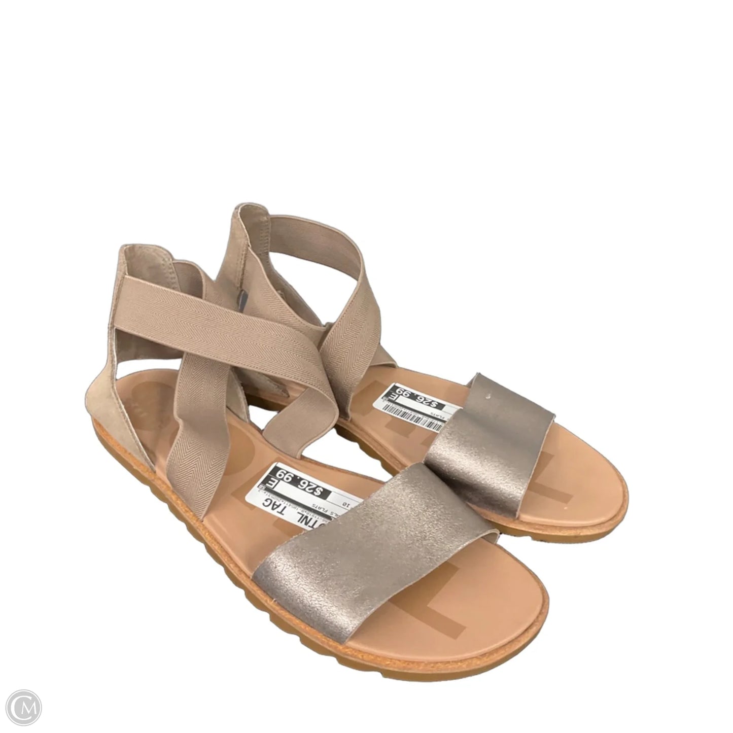 Sandals Flats By Sorel In Grey, Size: 10