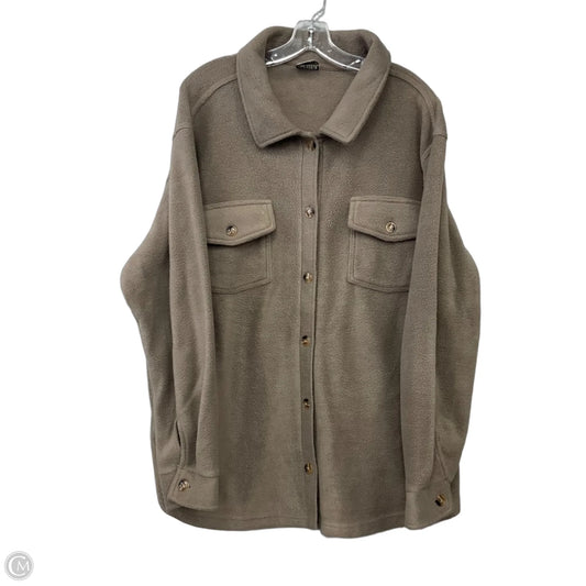Jacket Fleece By Arula In Brown, Size: Xl