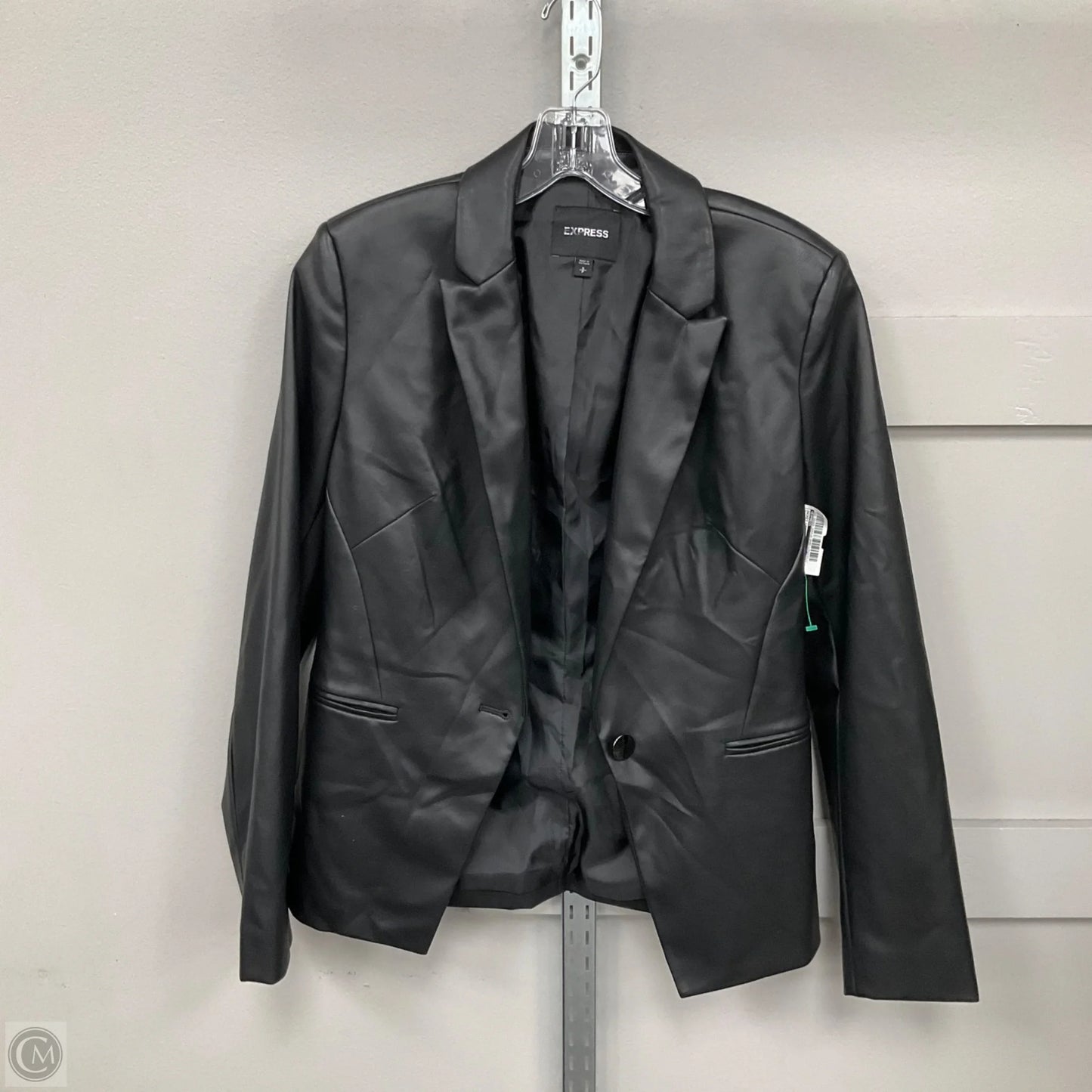 Jacket Leather By Express In Black, Size: S