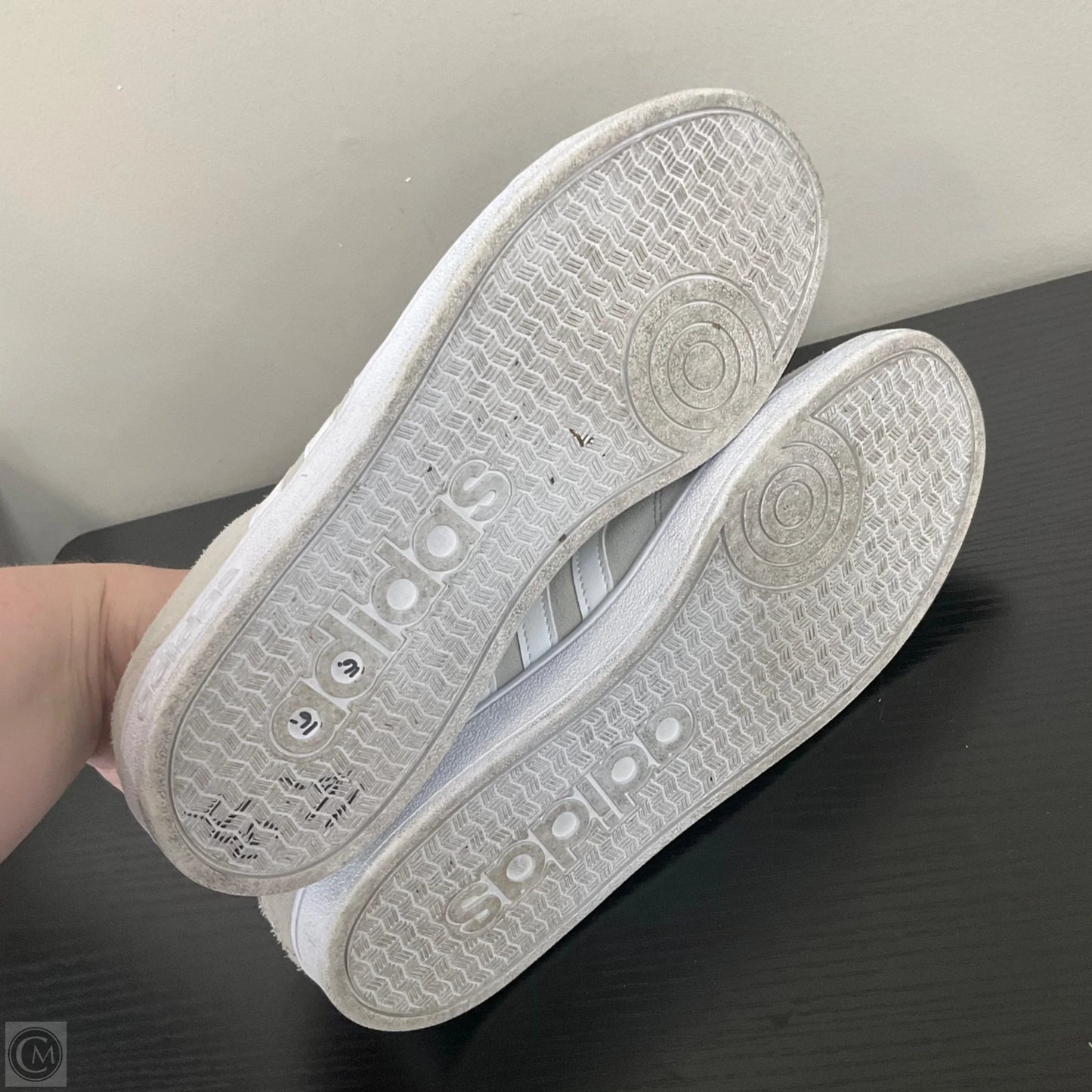 Shoes Sneakers By Adidas In Grey, Size: 7