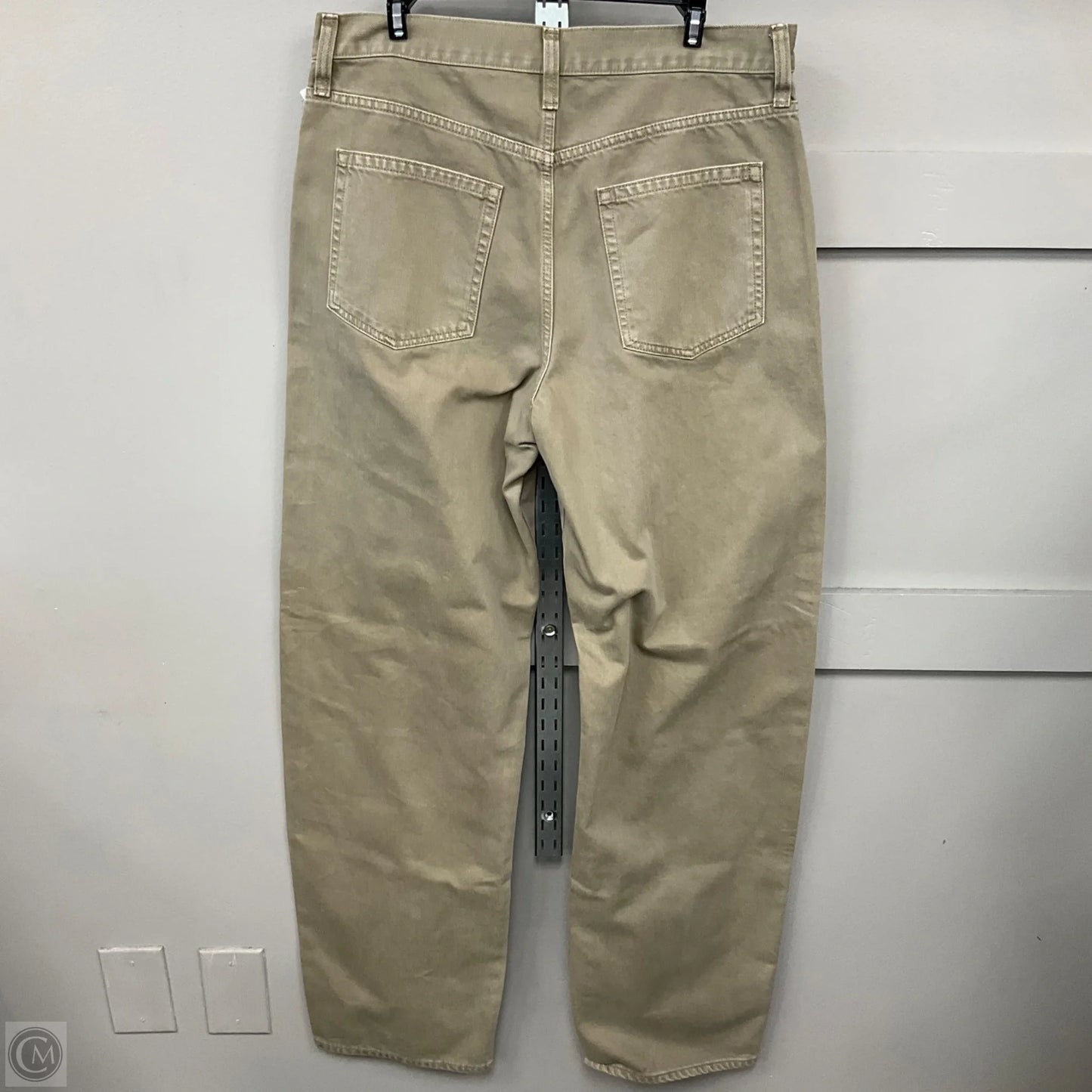 Jeans Wide Leg By Gap In Beige, Size: 12