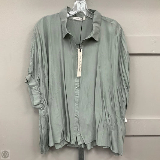 Top Short Sleeve By Mustard Seed In Green, Size: M