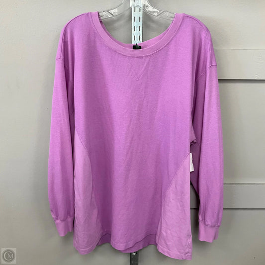 Top Long Sleeve By Wild Fable In Purple, Size: Xxl