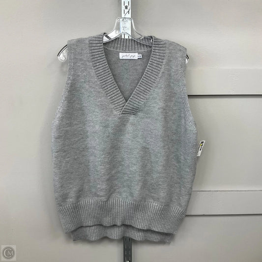 Vest Sweater By Petal & Pup In Grey, Size: S