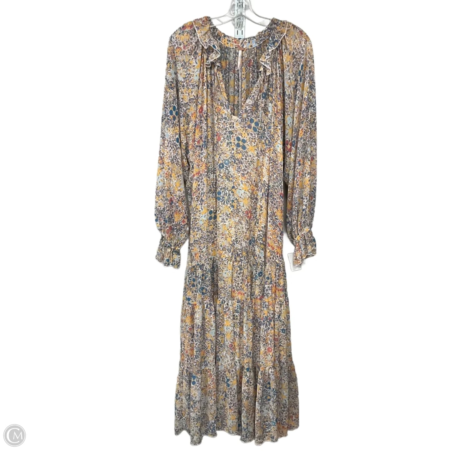 Dress Casual Maxi By Free People In Floral Print, Size: Xl