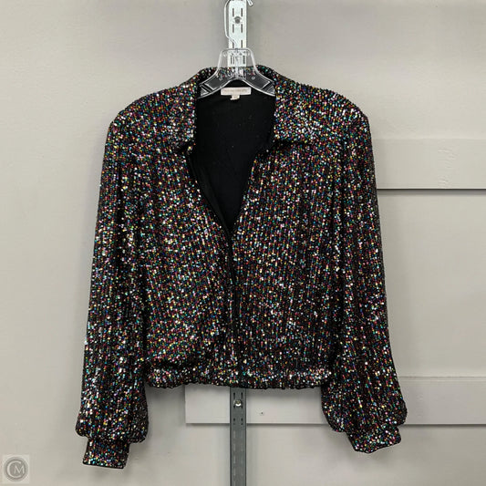 Top Long Sleeve By Flying Tomato In Multi-colored, Size: M