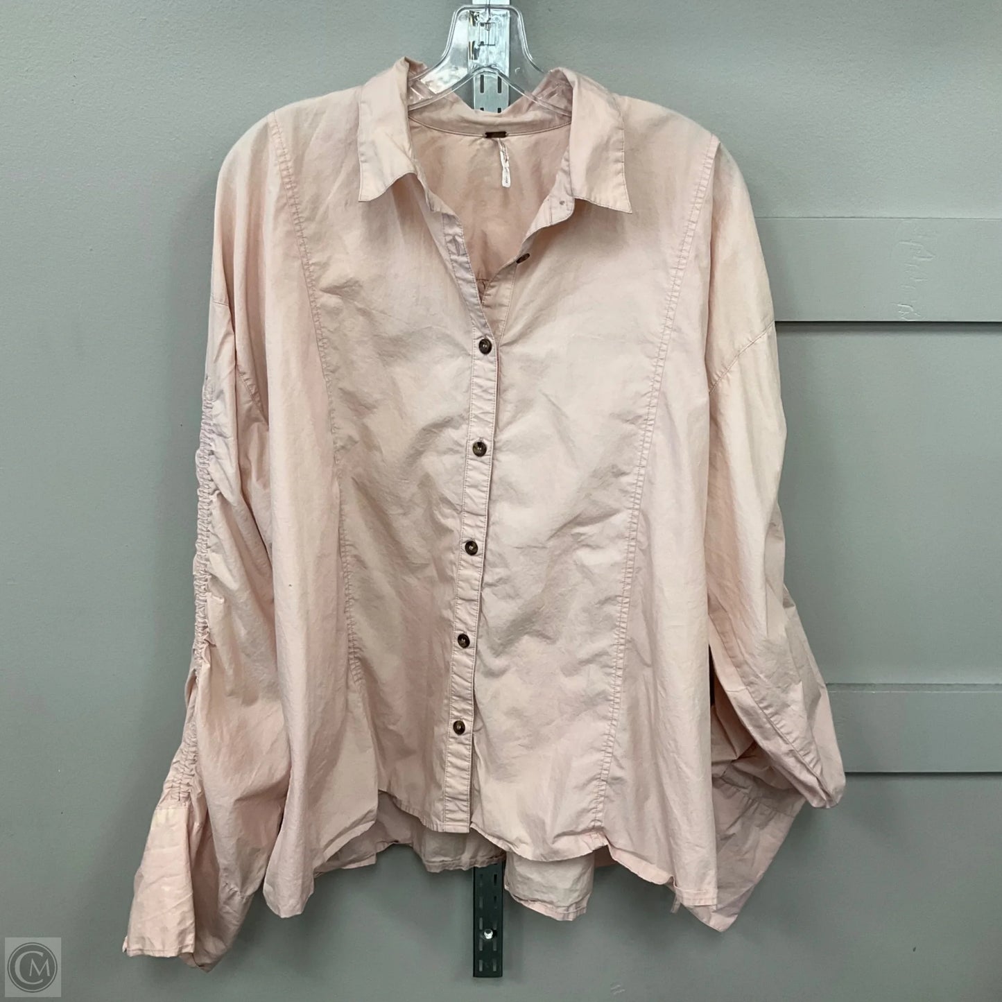 Top Long Sleeve By Free People In Pink, Size: L