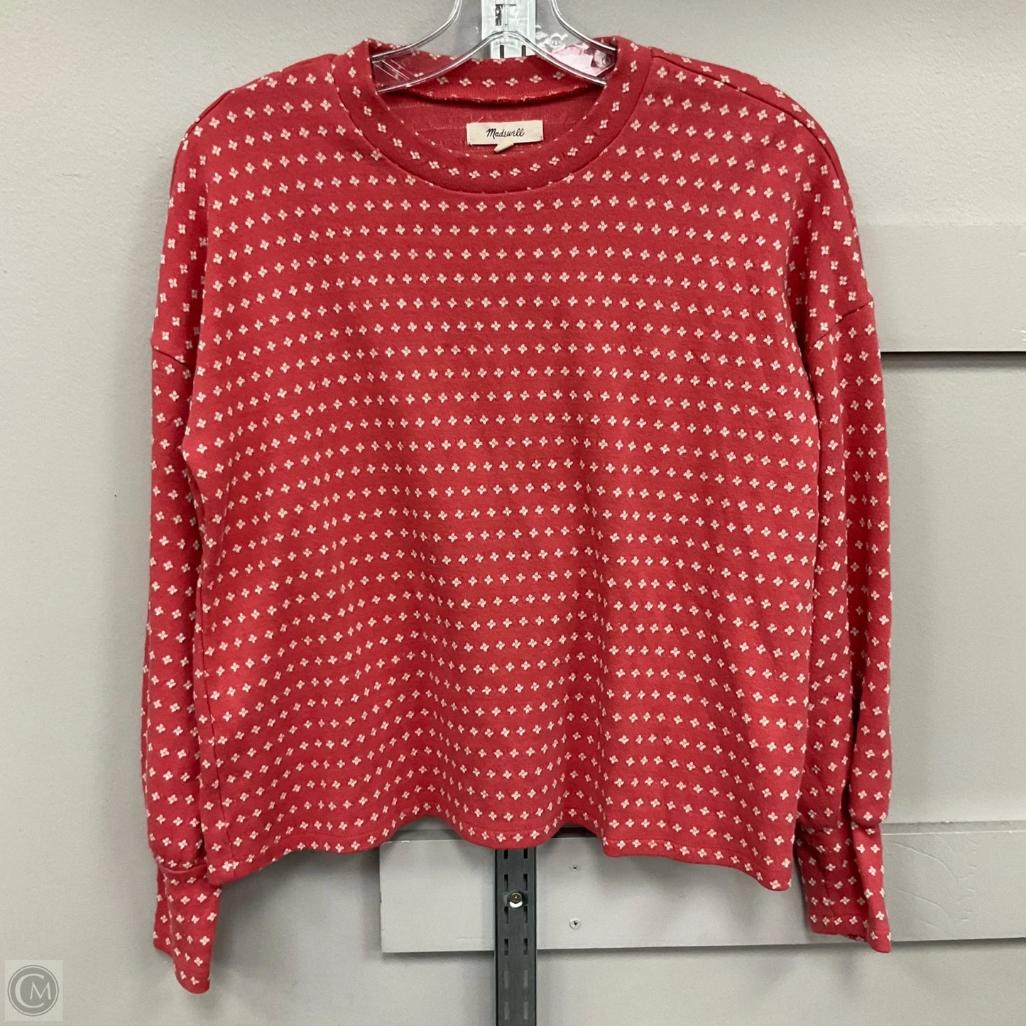 Top Long Sleeve By Madewell In Red, Size: S