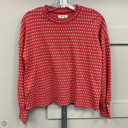 Top Long Sleeve By Madewell In Red, Size: S