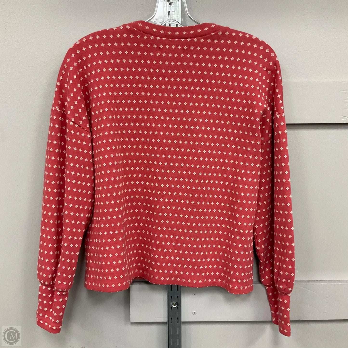 Top Long Sleeve By Madewell In Red, Size: S