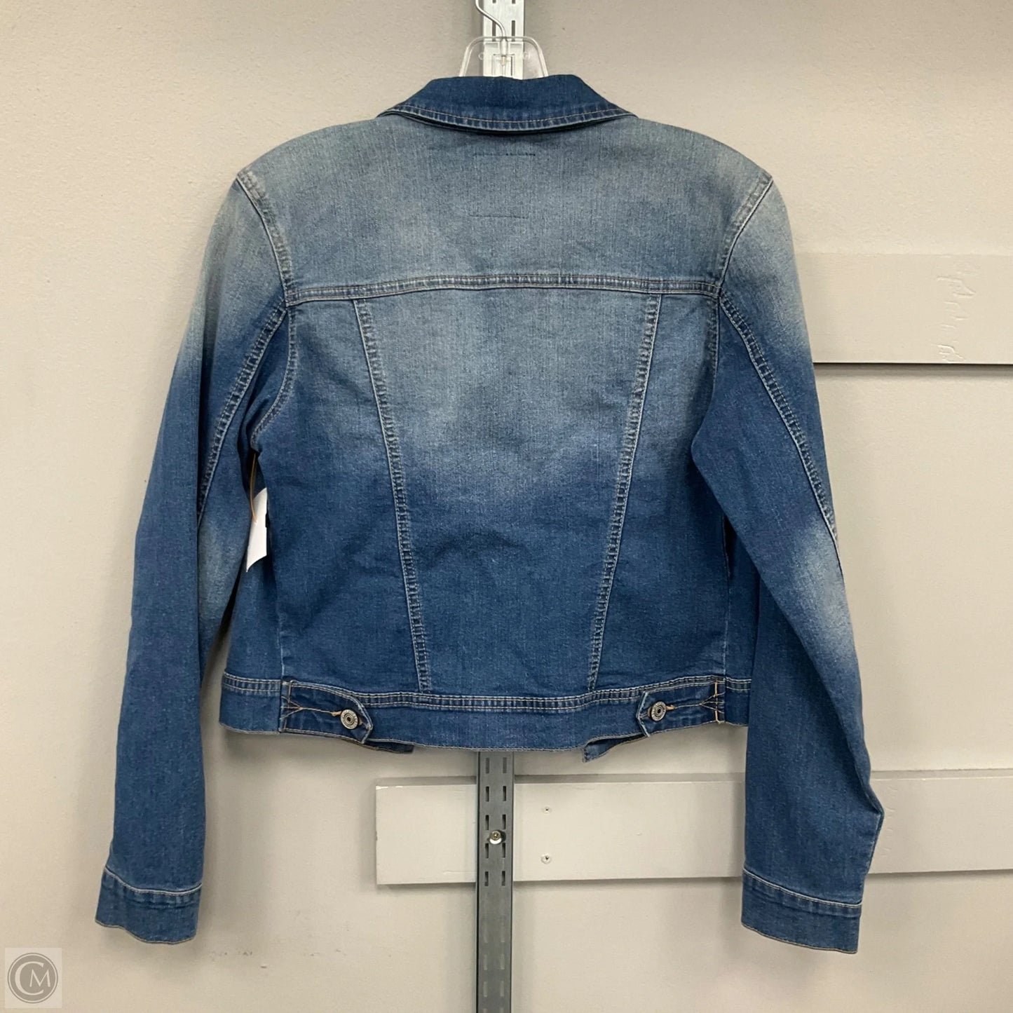 Jacket Denim By Wax Jean In Blue Denim, Size: L