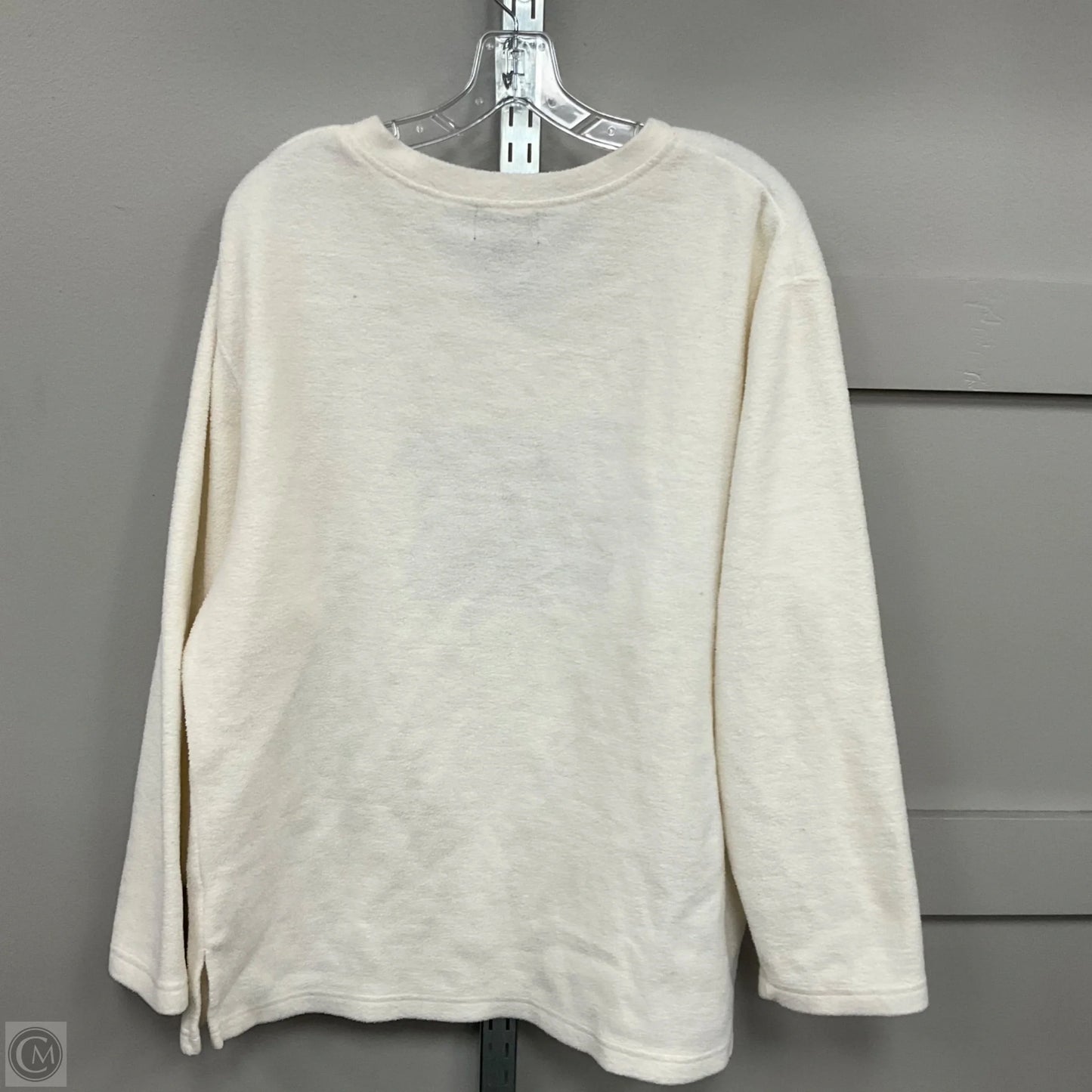 Sweater By Lavon In Cream, Size: Xl