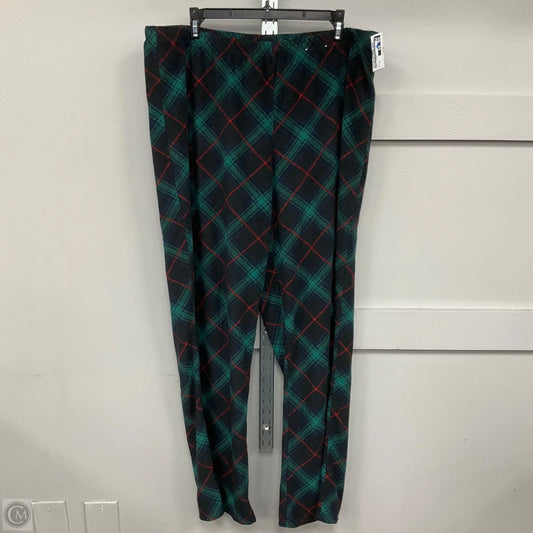 Pajama Pants In Plaid Pattern, Size: Xl