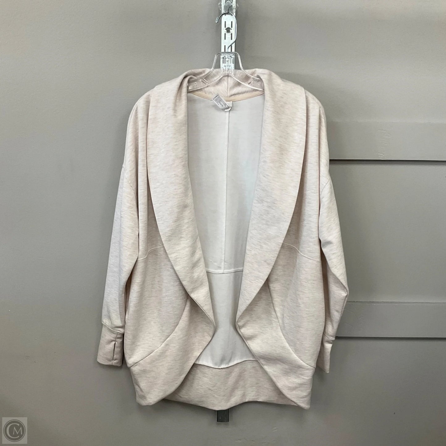 Athletic Jacket By Yogalicious In Cream, Size: Xs