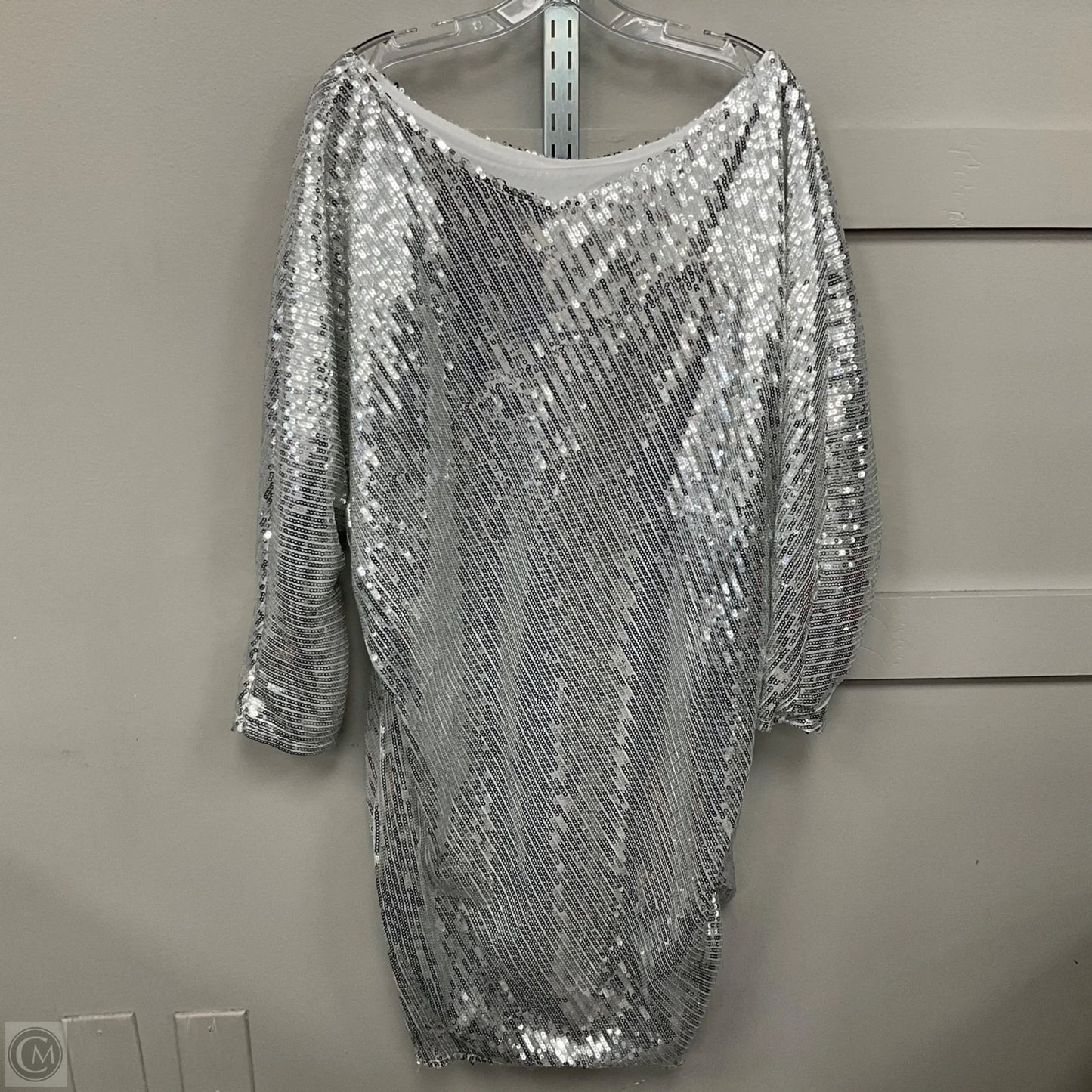 Dress Party Short In Silver, Size: 4x