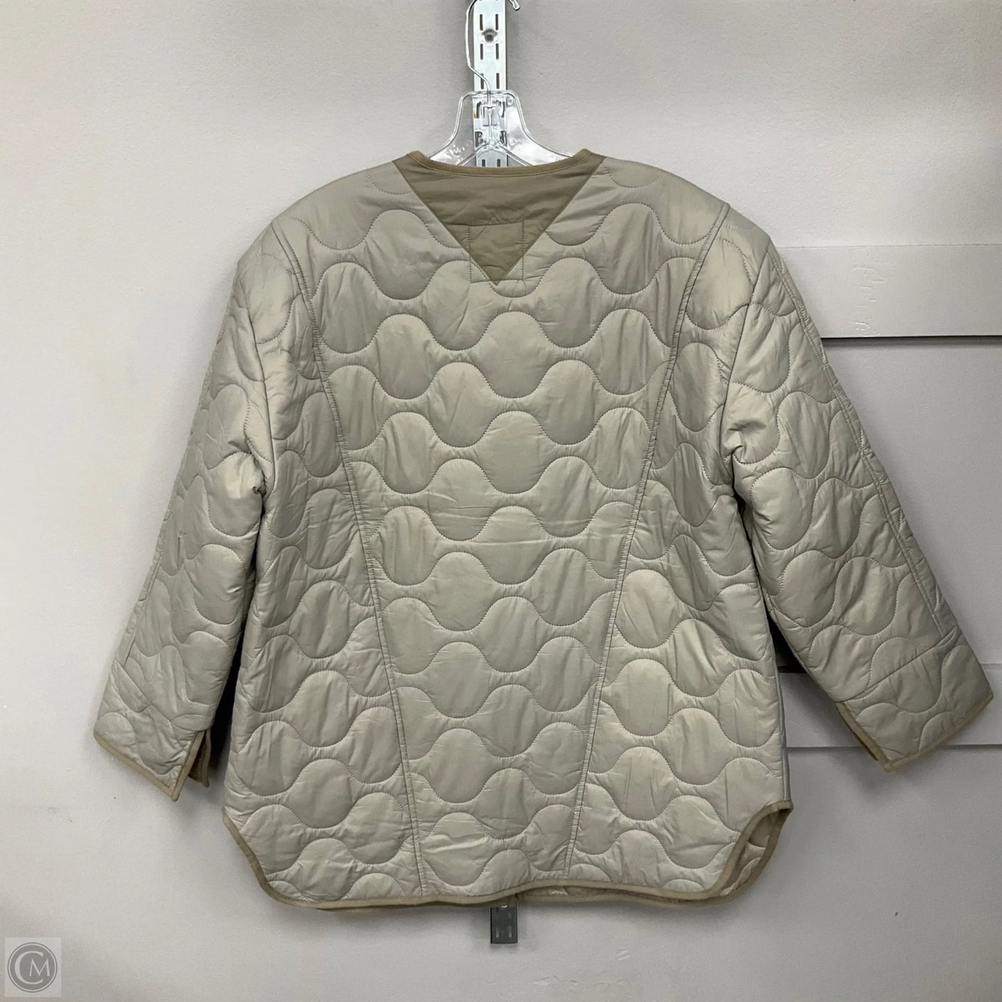Jacket Puffer & Quilted By Avec Les Filles In Grey, Size: M