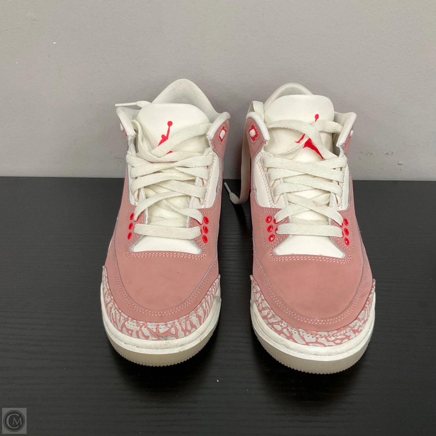 Shoes Luxury Designer By Jordan In Cream & Pink, Size: 6