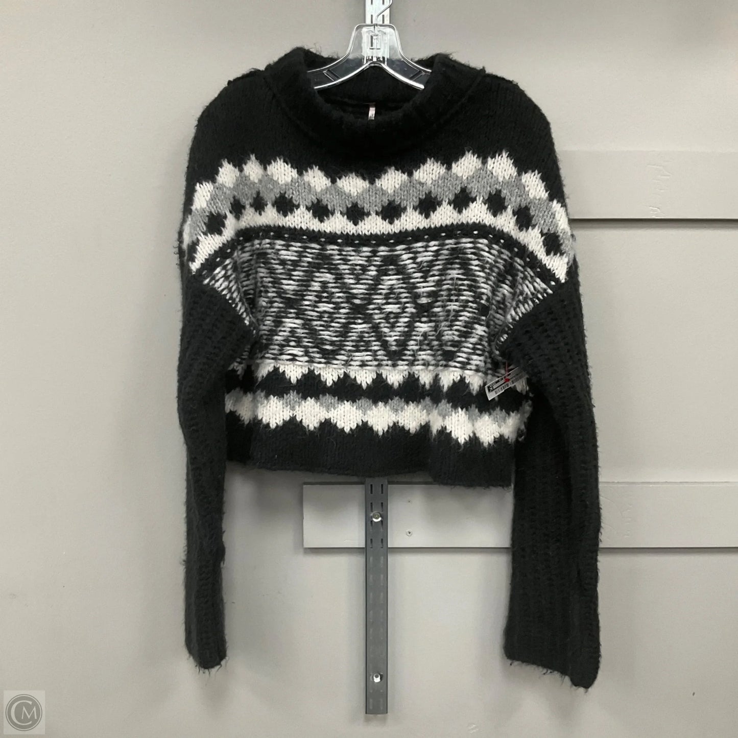 Sweater By Free People In Black & White, Size: S