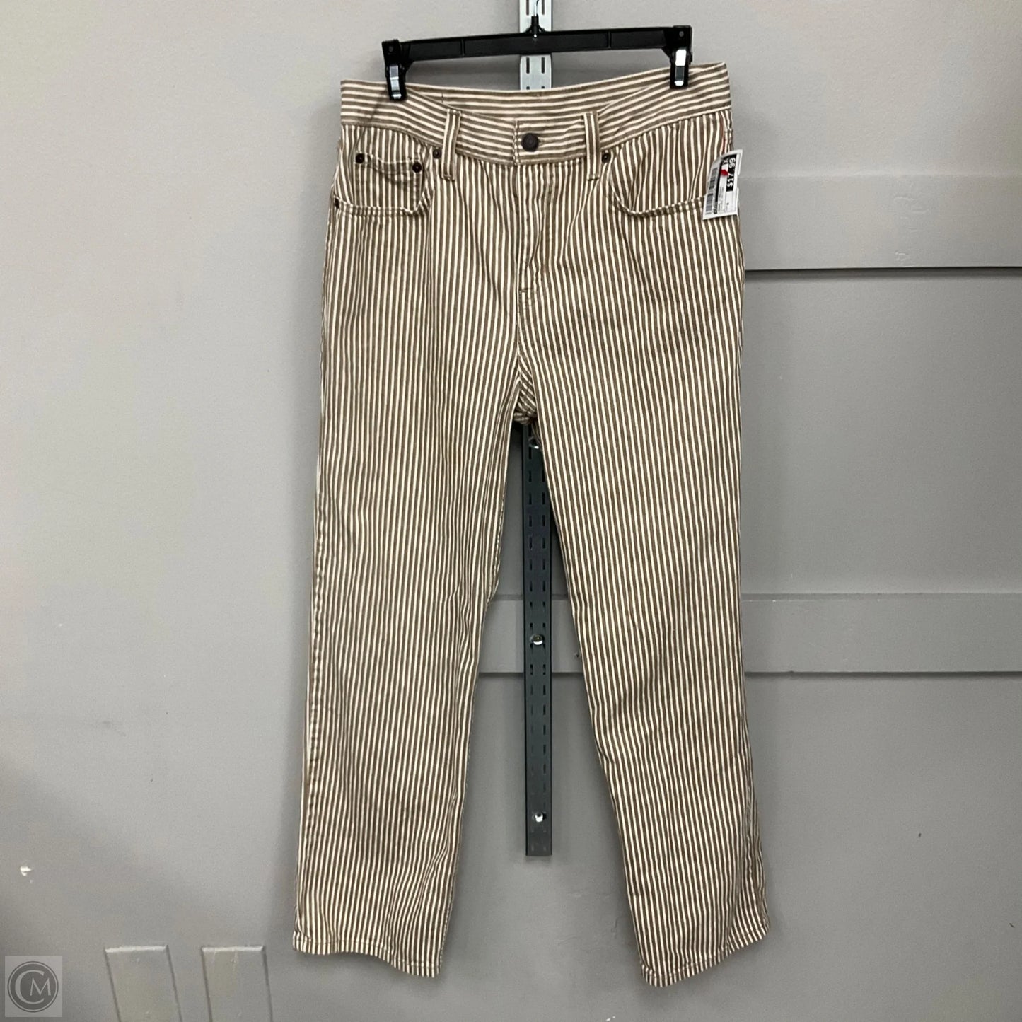 Jeans Straight By Levis In Striped Pattern, Size: 6