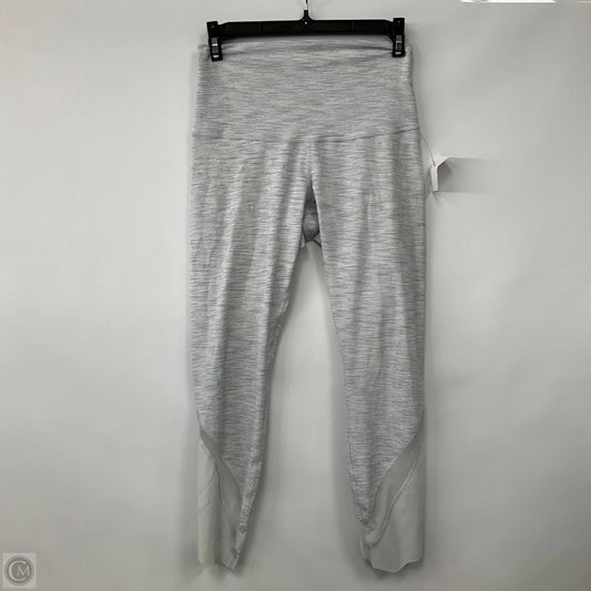 Athletic Leggings Capris  By Lululemon In White and Grey, Size: S