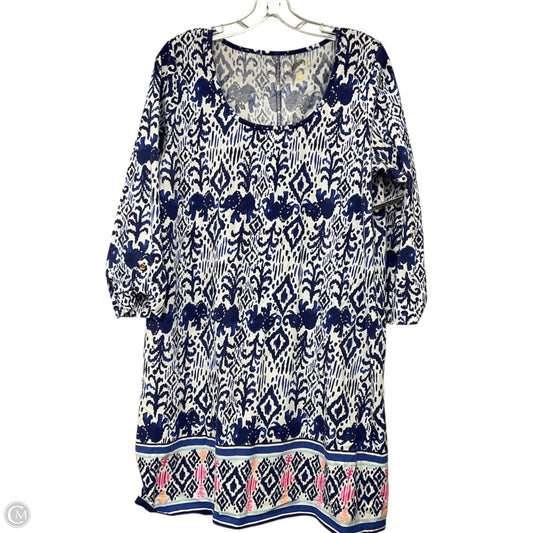 Dress Designer By Lilly Pulitzer In Blue & White, Size: Xl