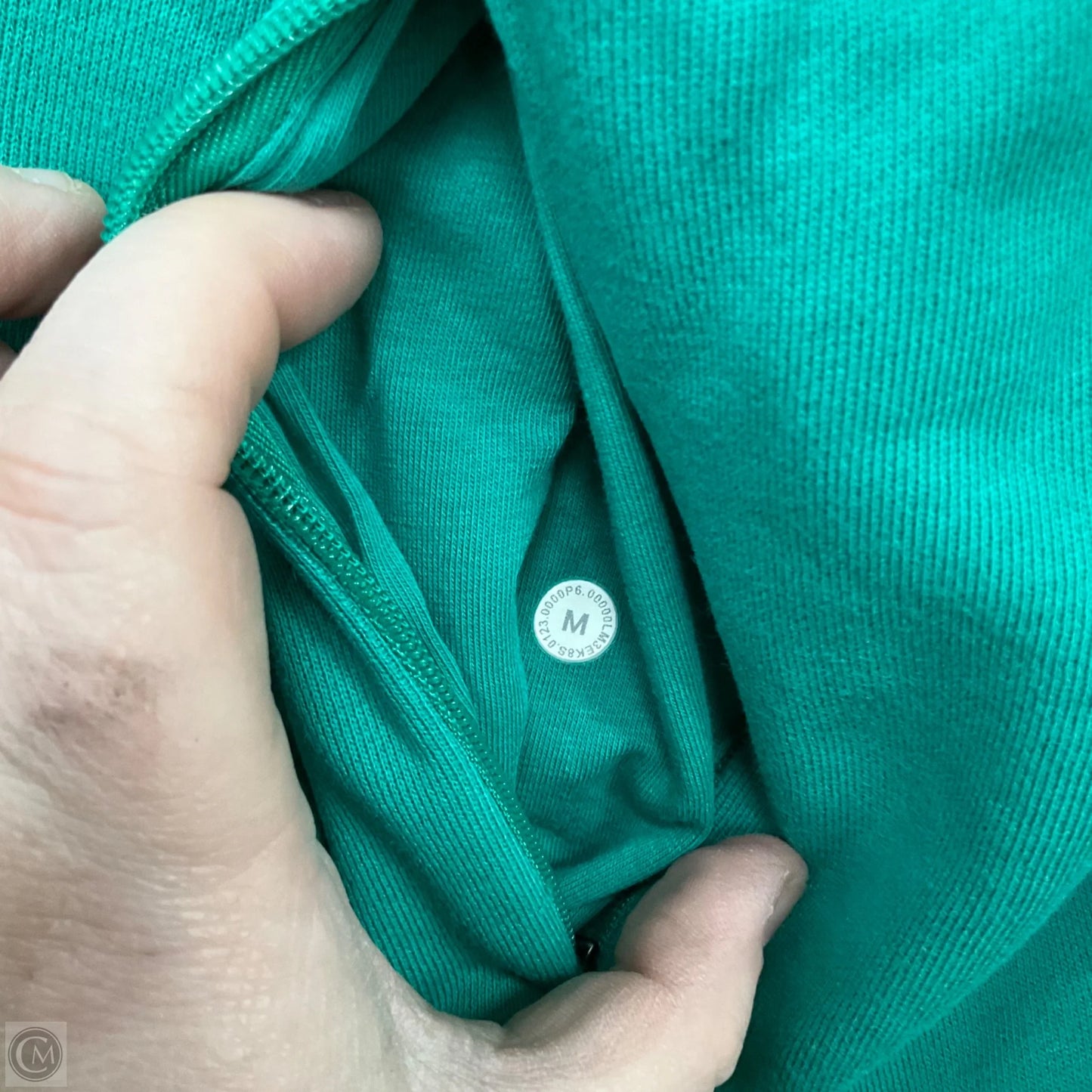 Sweatshirt Hoodie By Lululemon In Green, Size: M