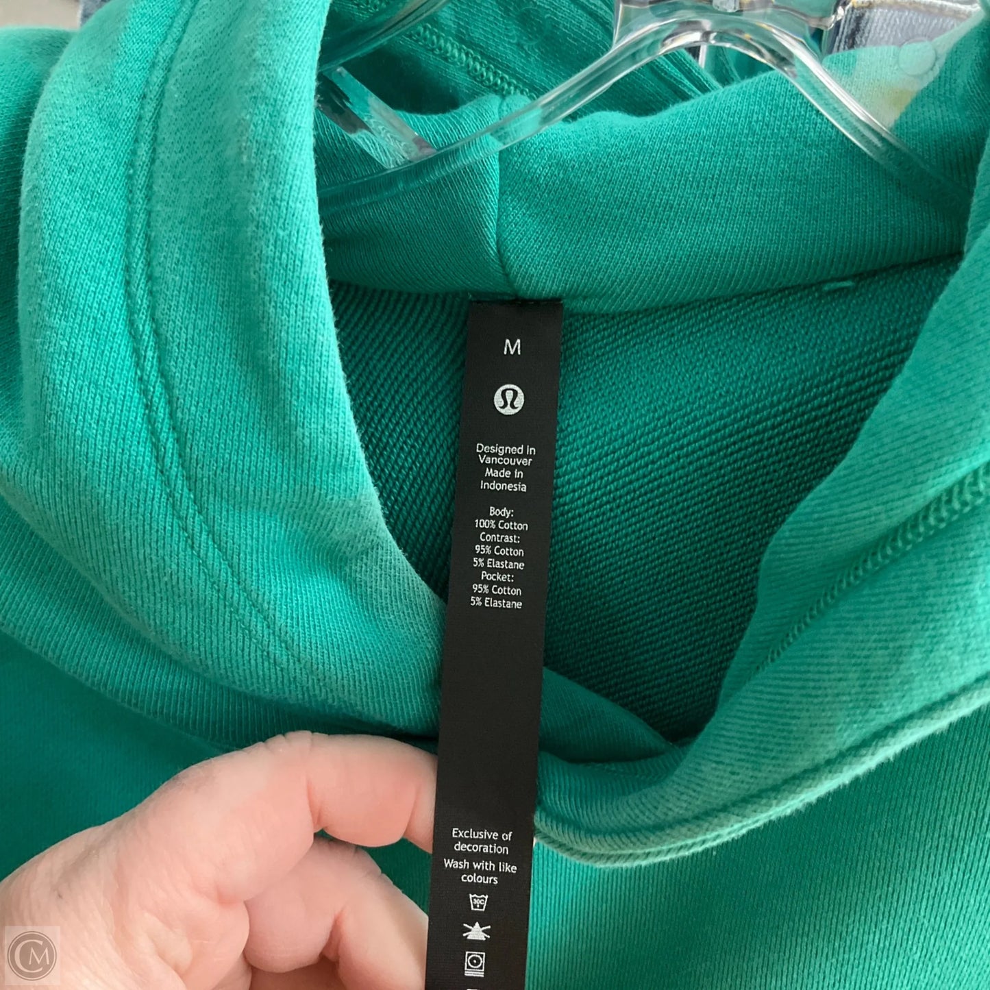 Sweatshirt Hoodie By Lululemon In Green, Size: M