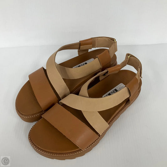 Sandals Flats By Sorel In Brown, Size: 7.5