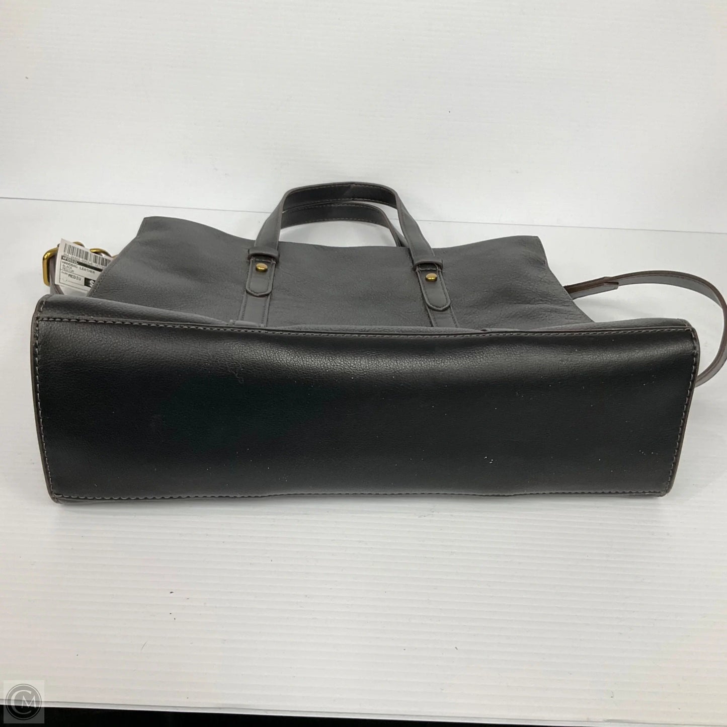 Handbag Leather By Fossil, Size: Medium
