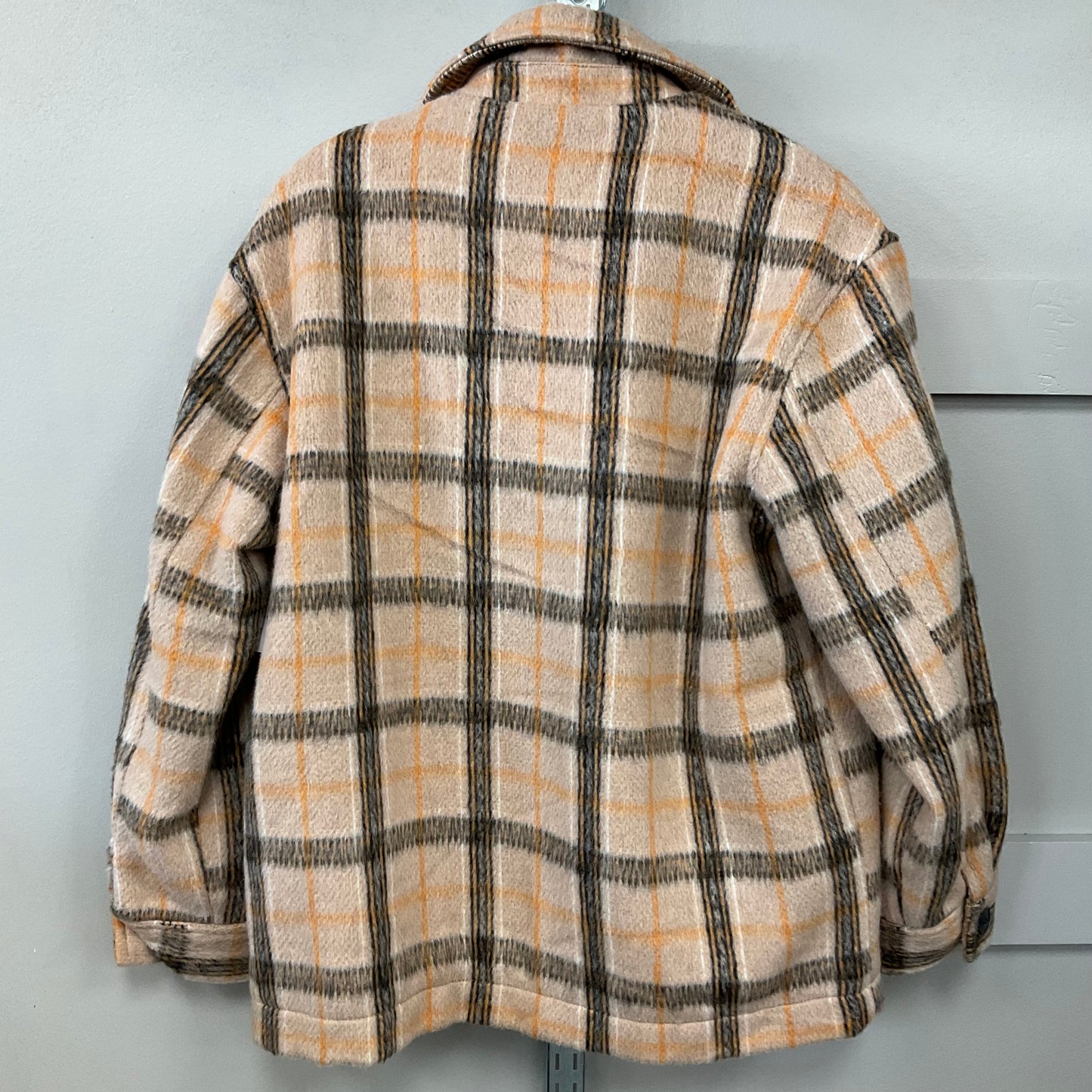 Jacket Shirt By Sebby In Plaid Pattern, Size: Xs