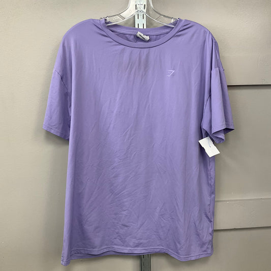 Top Short Sleeve By Gym Shark In Purple, Size: L