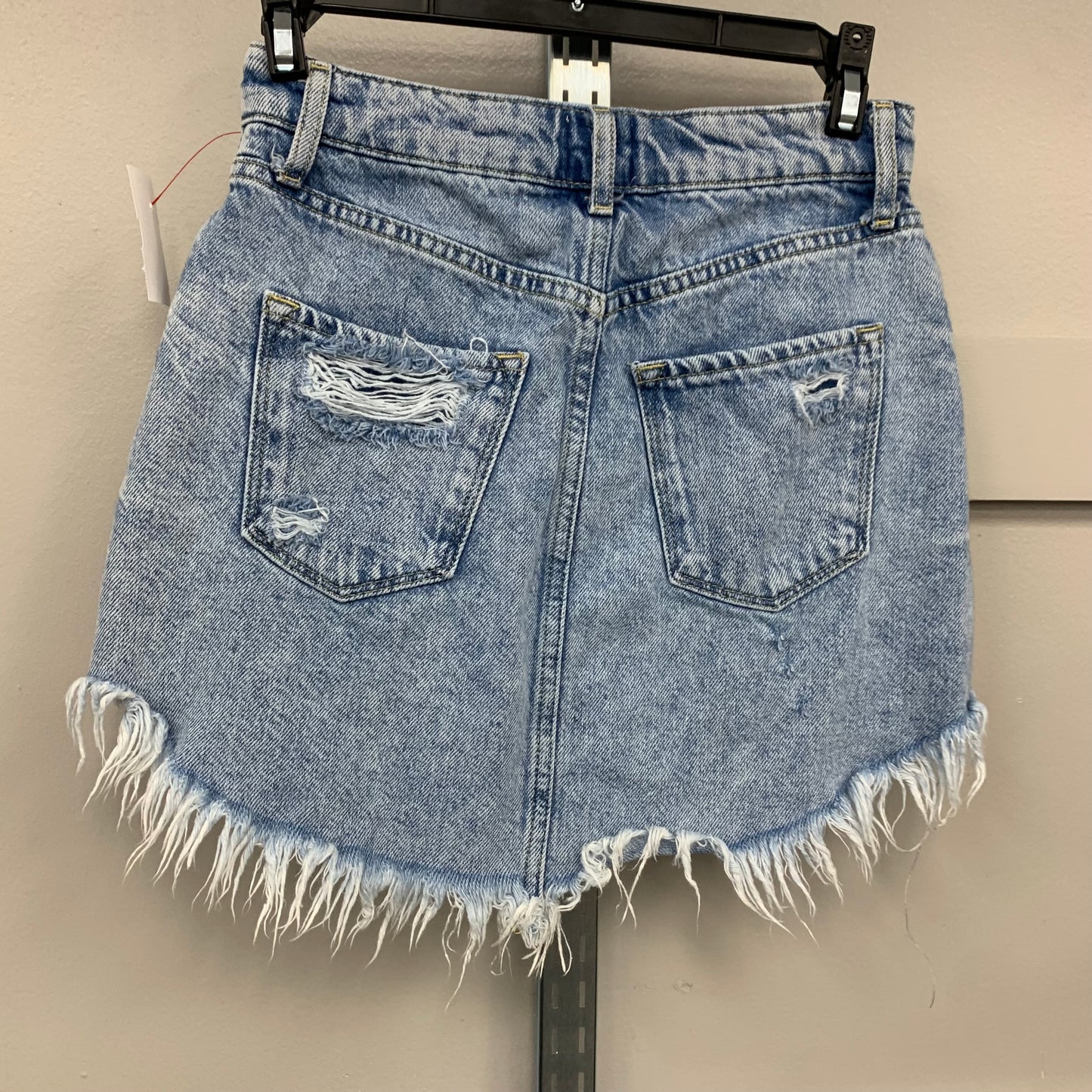 Skirt Mini & Short By Urban Outfitters In Blue Denim, Size: Xs