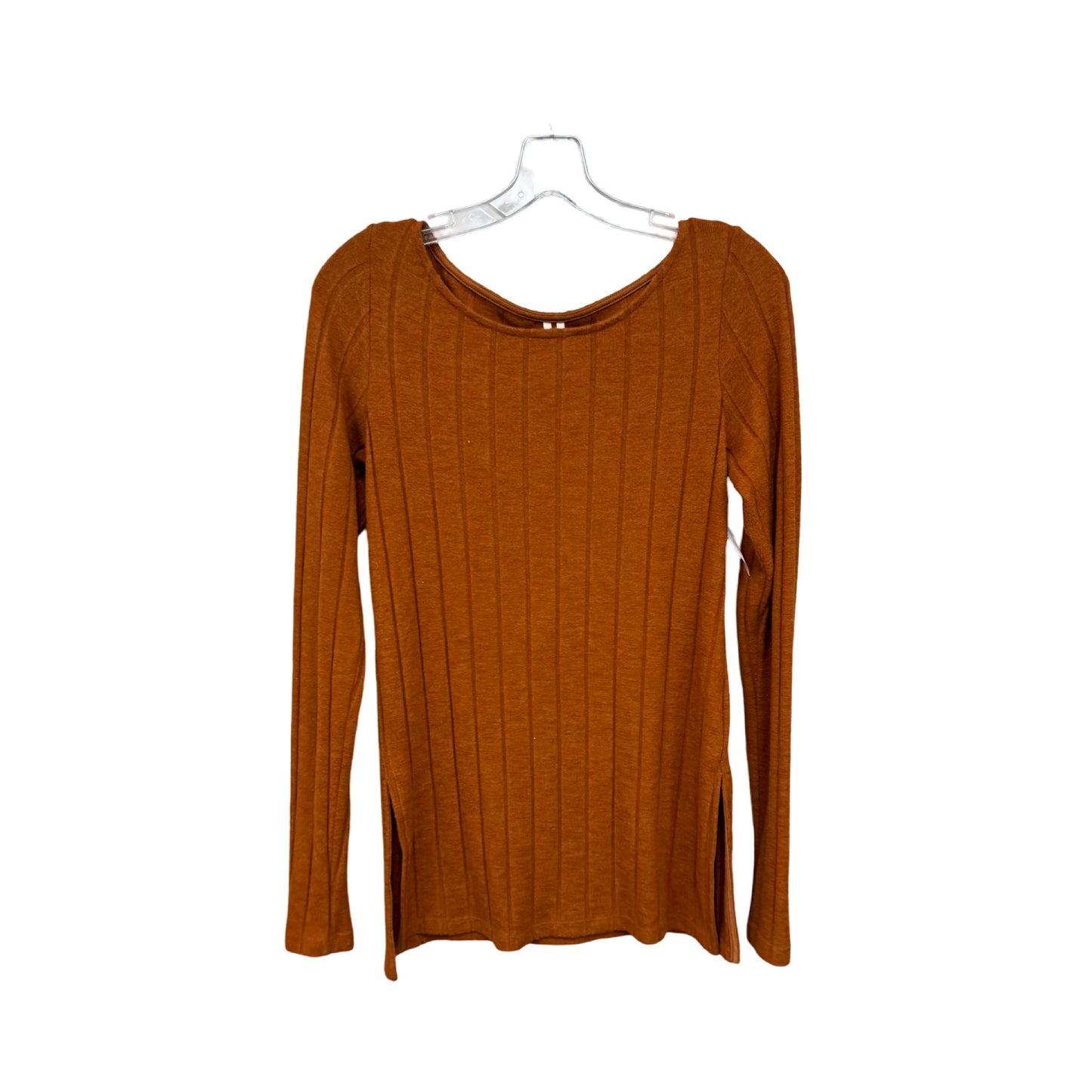 Top Long Sleeve By Anthropologie In Orange, Size: S