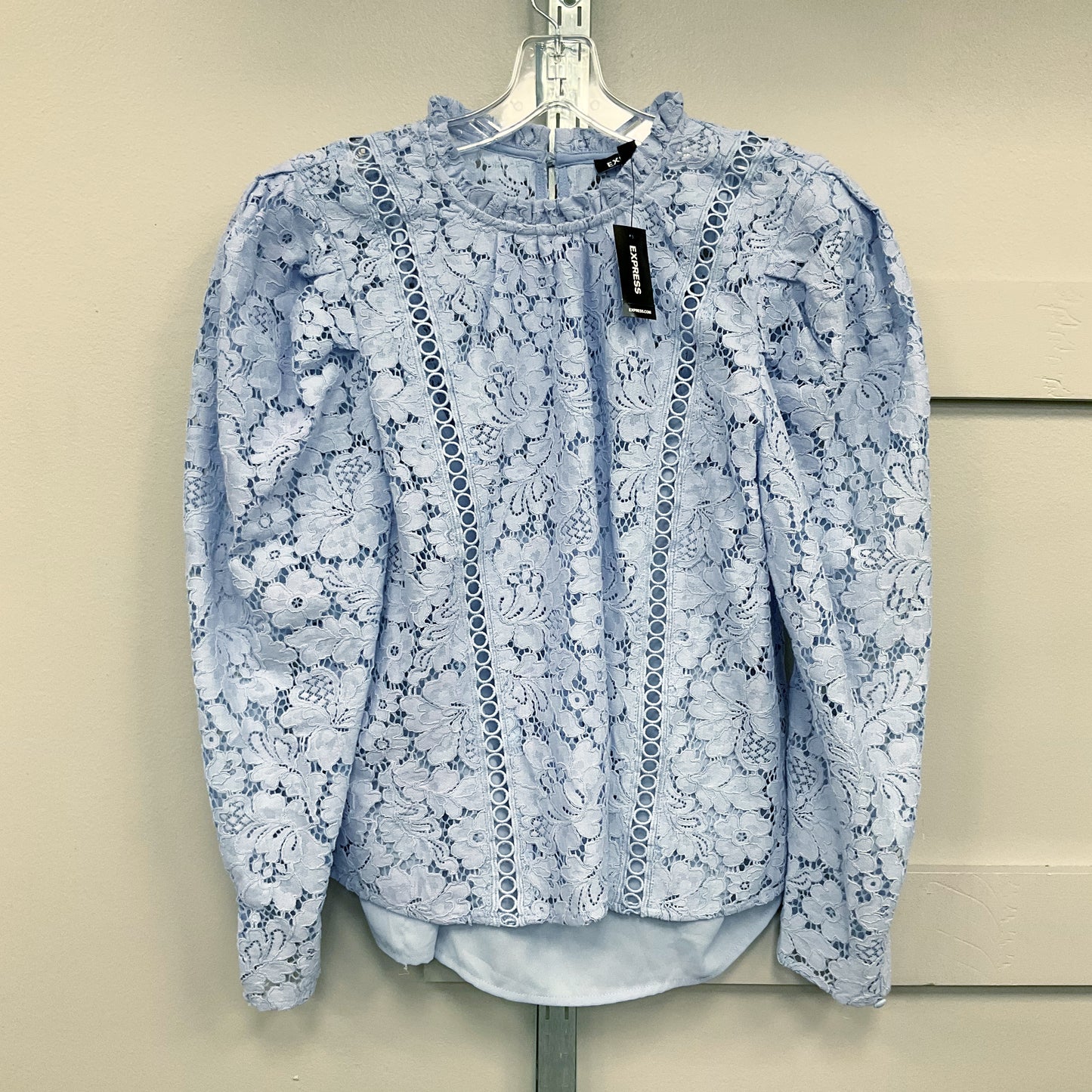 Top Long Sleeve By Express In Blue, Size: M