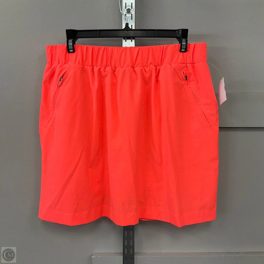 Athletic Skort By Lou And Grey In Orange, Size: M