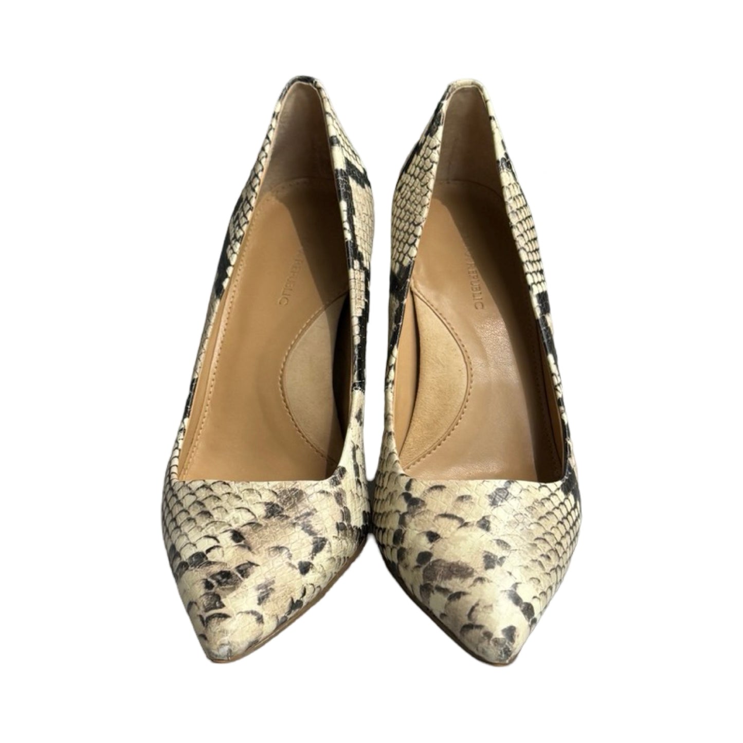 Shoes Heels Block By Banana Republic In Snakeskin Print, Size: 6