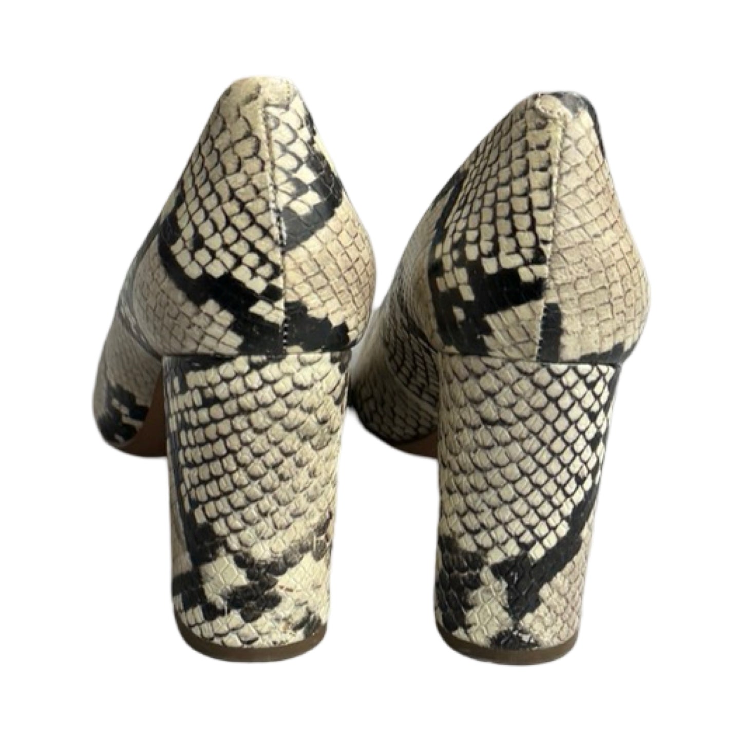 Shoes Heels Block By Banana Republic In Snakeskin Print, Size: 6