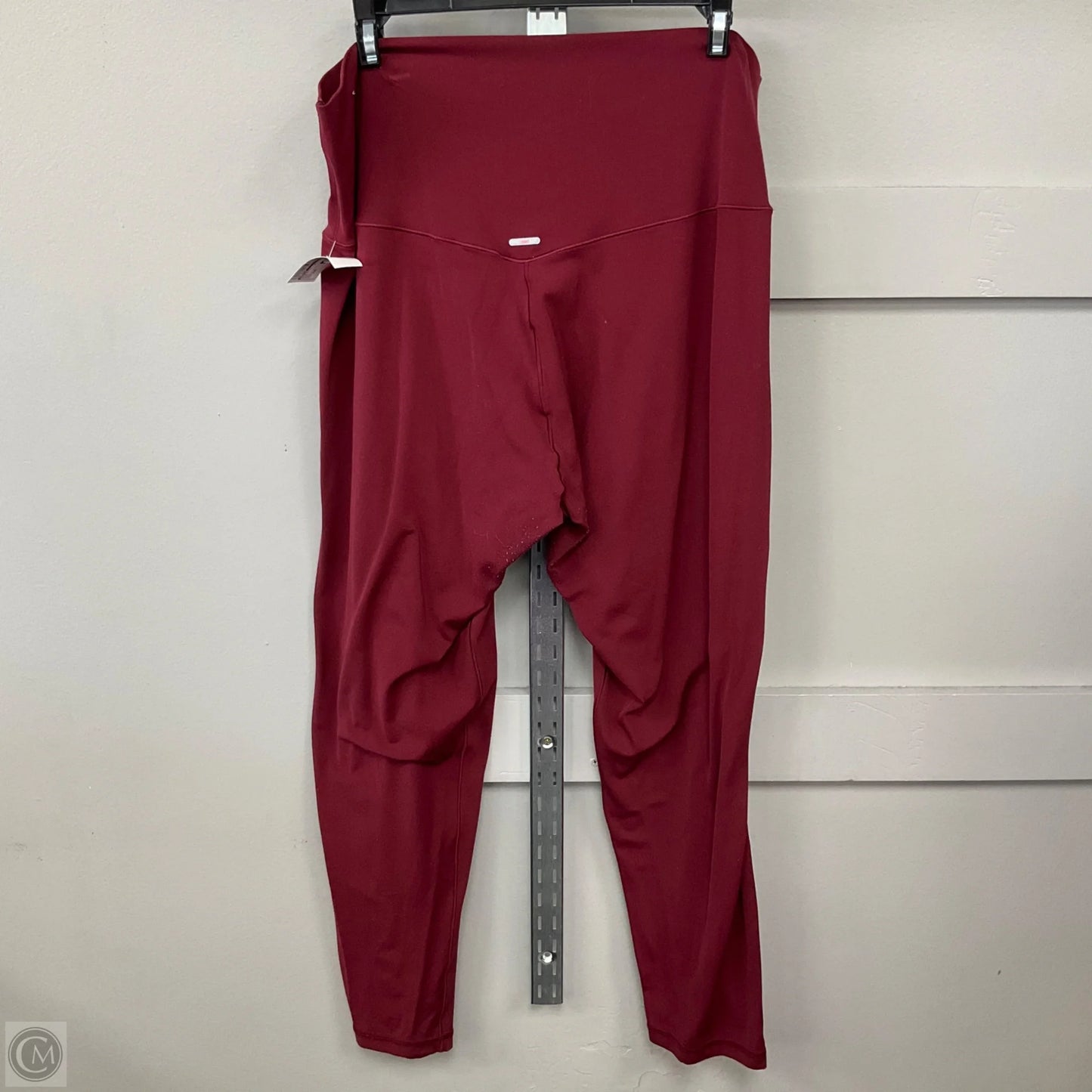 Athletic Leggings By Aerie In Red, Size: Xxl