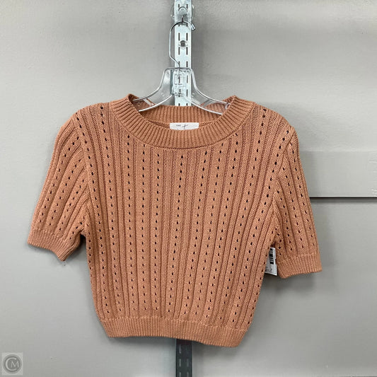 Top Short Sleeve By The Native One In Tan, Size: M