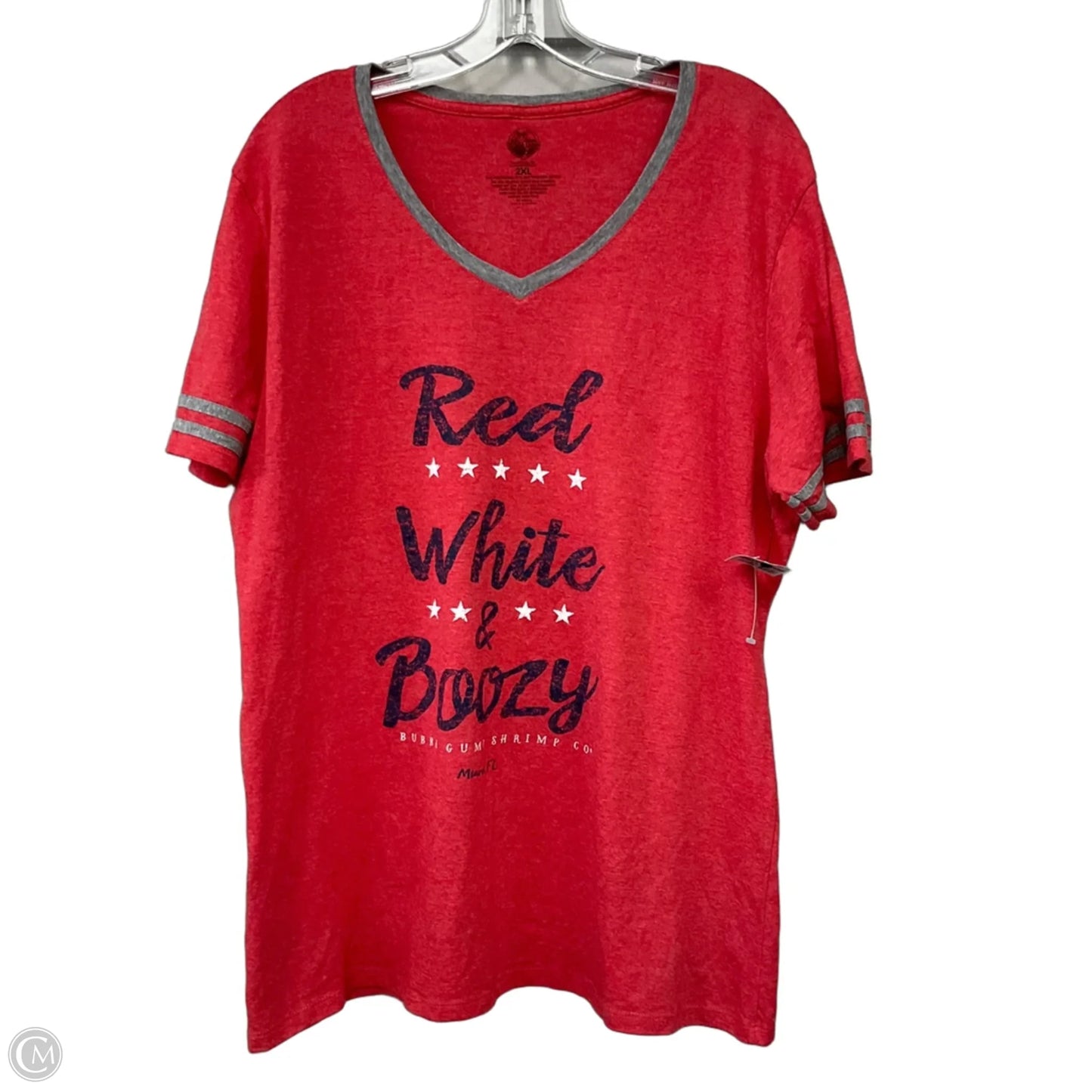 Top Short Sleeve By Clothes Mentor In Red, Size: 2X