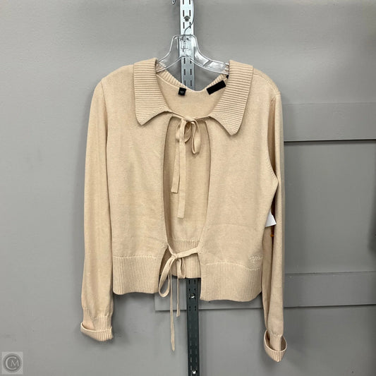 Cardigan By Esprit In Tan, Size: L