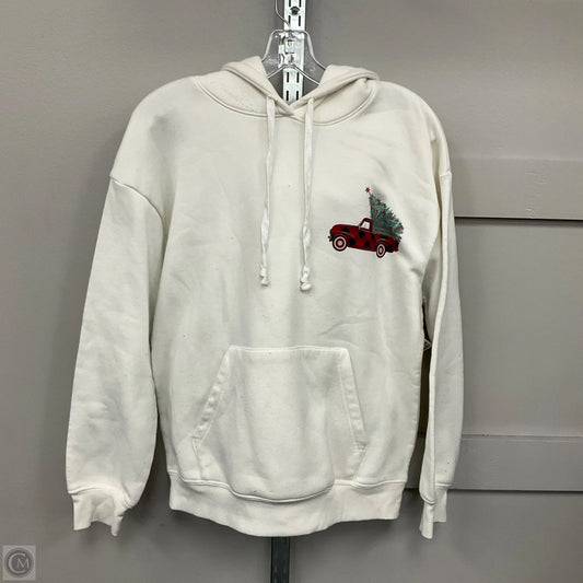 Sweatshirt Hoodie By Zoe And Liv In White, Size: L