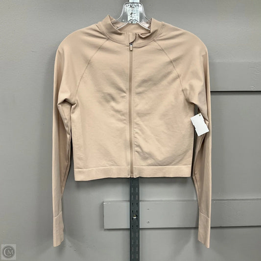 Athletic Jacket By Joy Lab In Beige, Size: M
