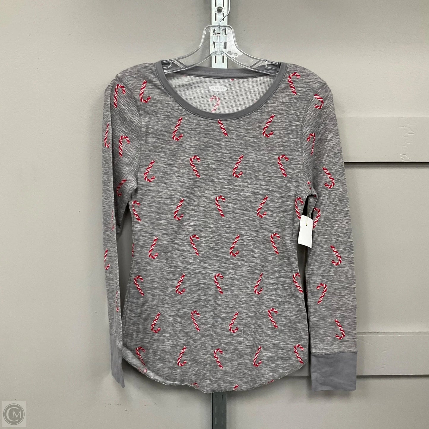 Top Long Sleeve Basic By Old Navy In Grey, Size: M