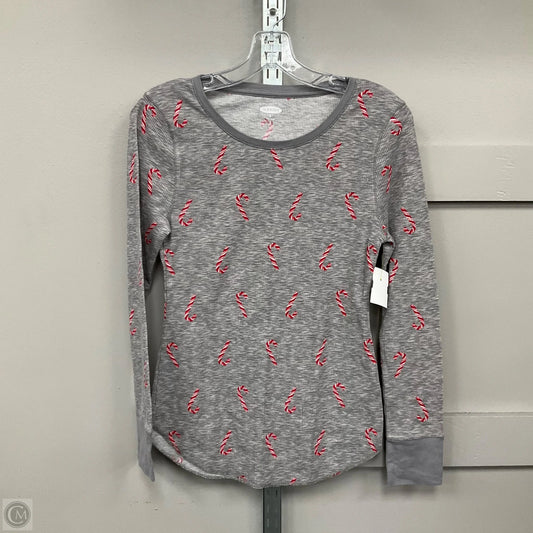 Top Long Sleeve Basic By Old Navy In Grey, Size: M
