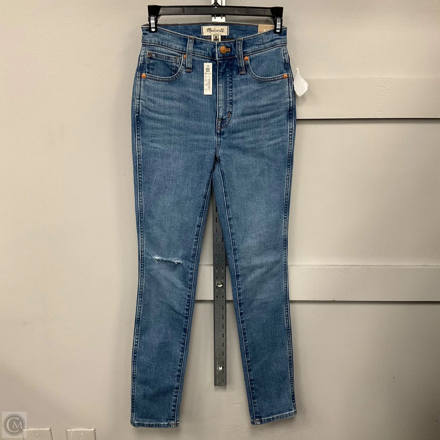 Jeans Skinny By Madewell In Blue Denim, Size: 0