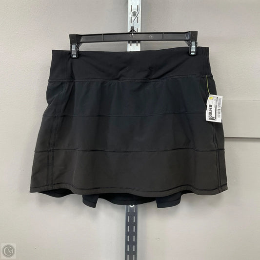 Athletic Skort By Lululemon In Black, Size: 6
