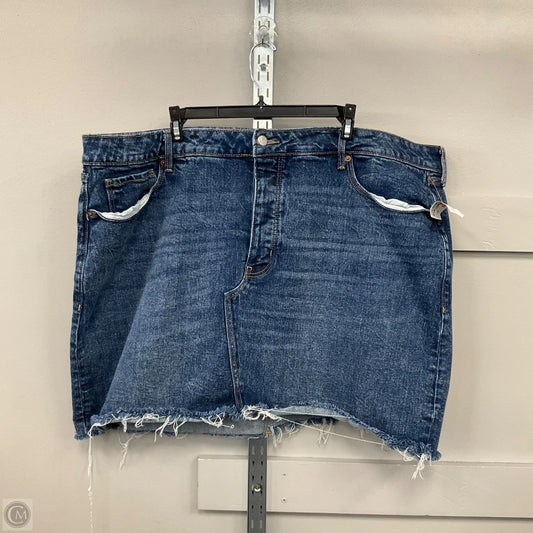Skirt Mini & Short By Old Navy In Blue Denim, Size: 24